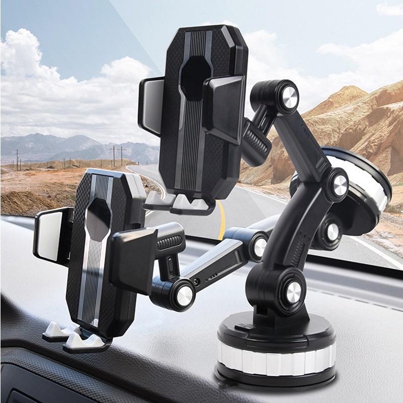 Adjustable Car Phone Holder Suction Cup and Dashboard Compatible