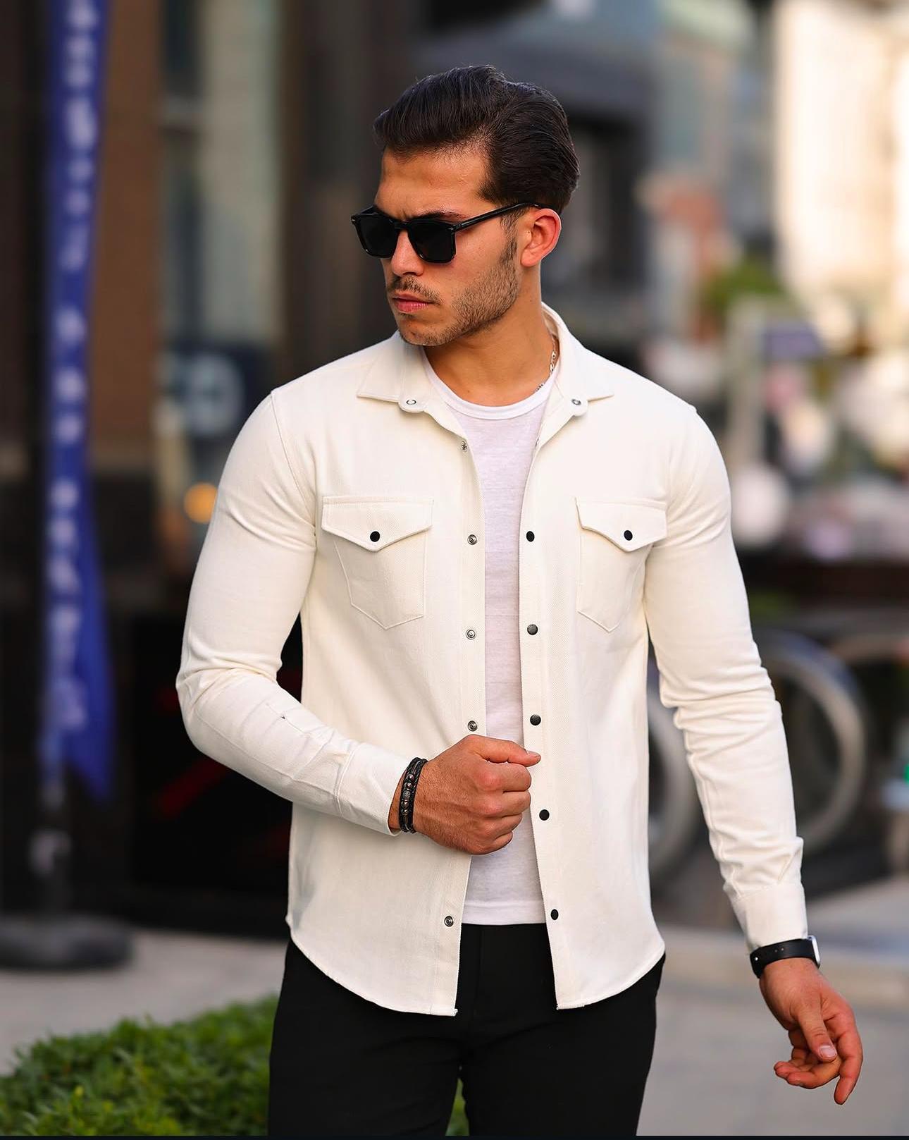 рубашка с карманами